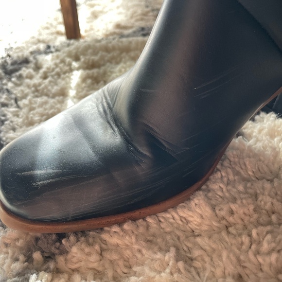 Time and Tru Black Block Heel Ankle Boots - Picture 5 of 7